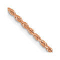 14k Rose Gold 1.5mm Diamond-cut Rope Chain