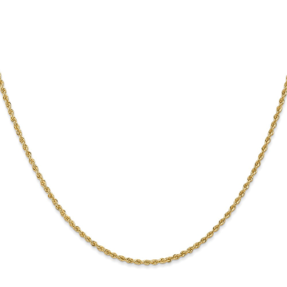 14k 1.5mm Solid Rope Chain