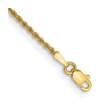 14k 1.5mm Solid Rope Chain Anklet
