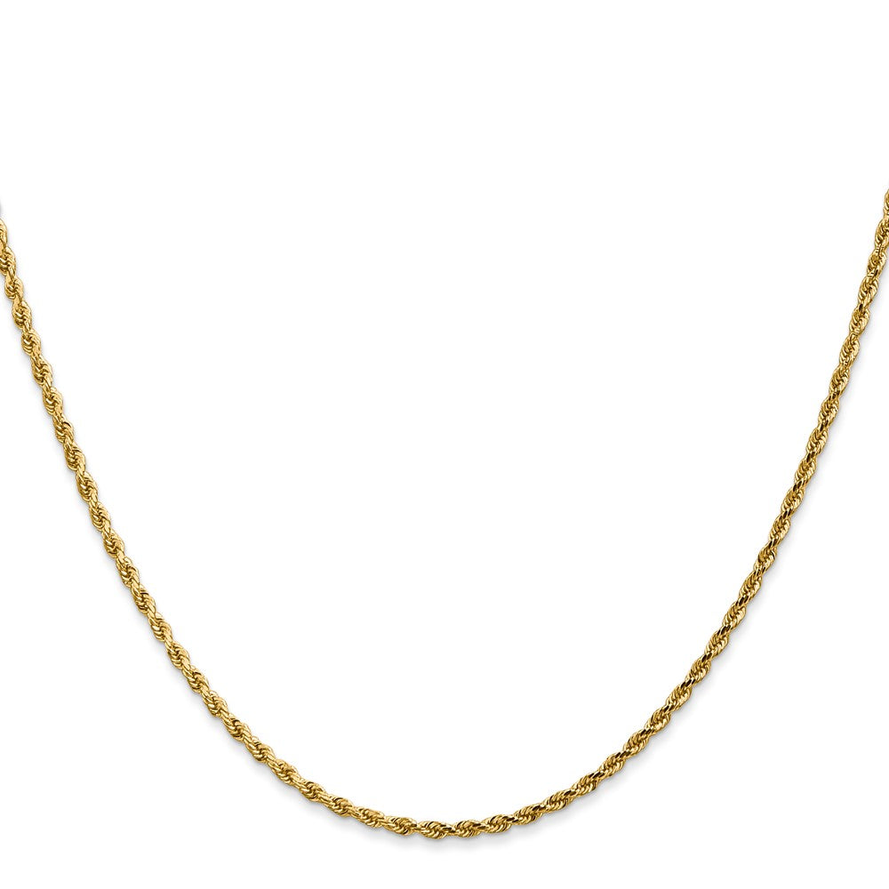 14k 1.75mm Diamond-cut Rope Chain