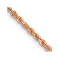 14k Rose Gold 1.75mm Diamond-cut Rope Chain