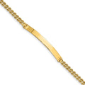 14k Two Strand Rope ID Bracelet