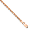 Leslie's 14k Rose Gold 2.75mm Diamond-cut Rope Chain
