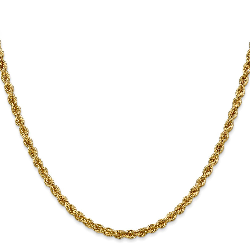 14k 3.0mm Solid Rope Chain