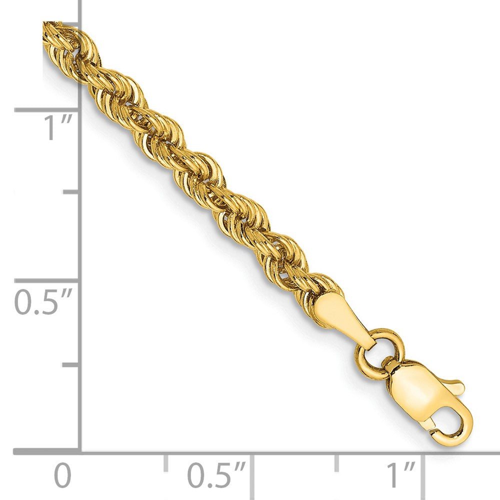 14k 3.0mm Solid Rope Chain