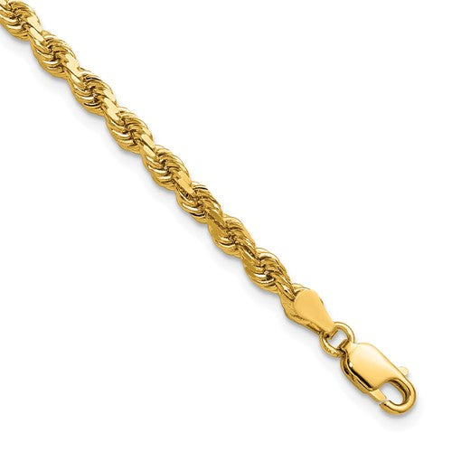 14k 3.75mm Diamond-cut Rope Chain