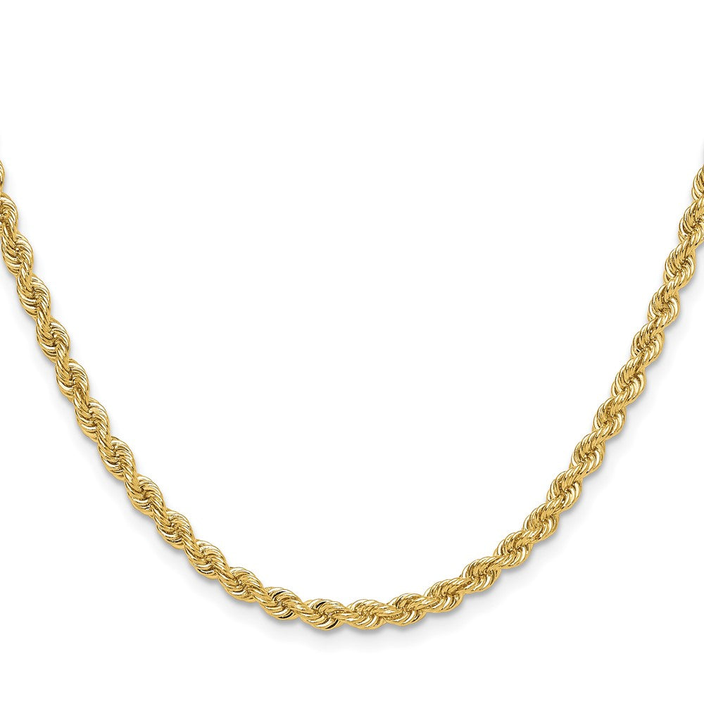 14k 3.8mm Solid Rope Chain