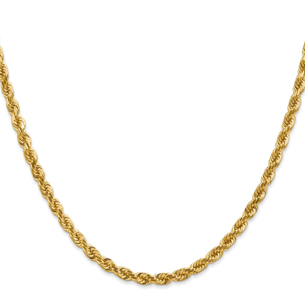14k 4.0mm Diamond-cut Rope Chain