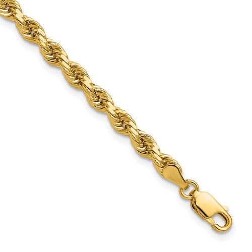 14k 4.0mm Diamond-cut Rope Chain