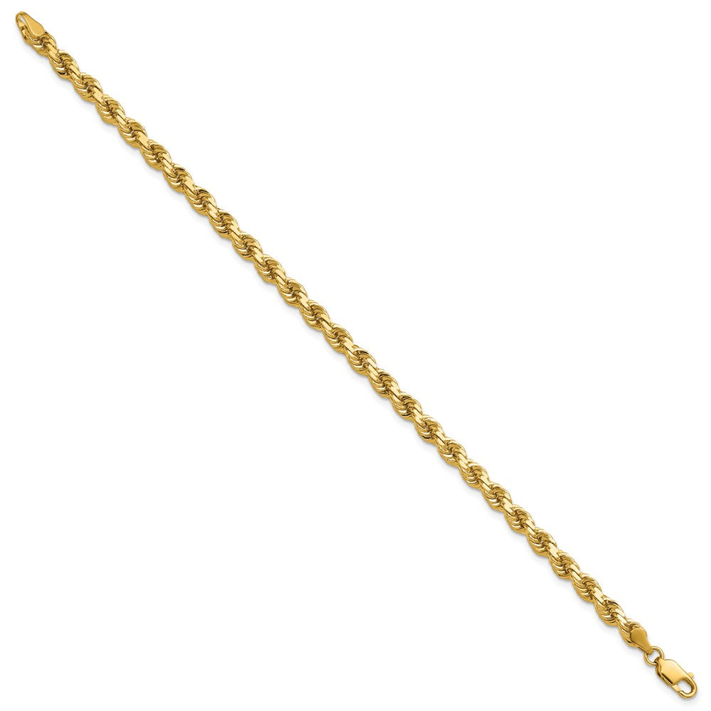 14k 4.25mm Diamond-cut Rope Chain