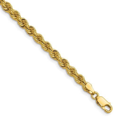 14k 4.2mm Solid Rope Chain