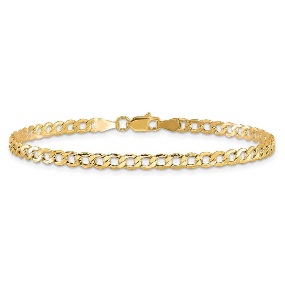 10k 3.35mm Semi-Solid Curb Link Chain