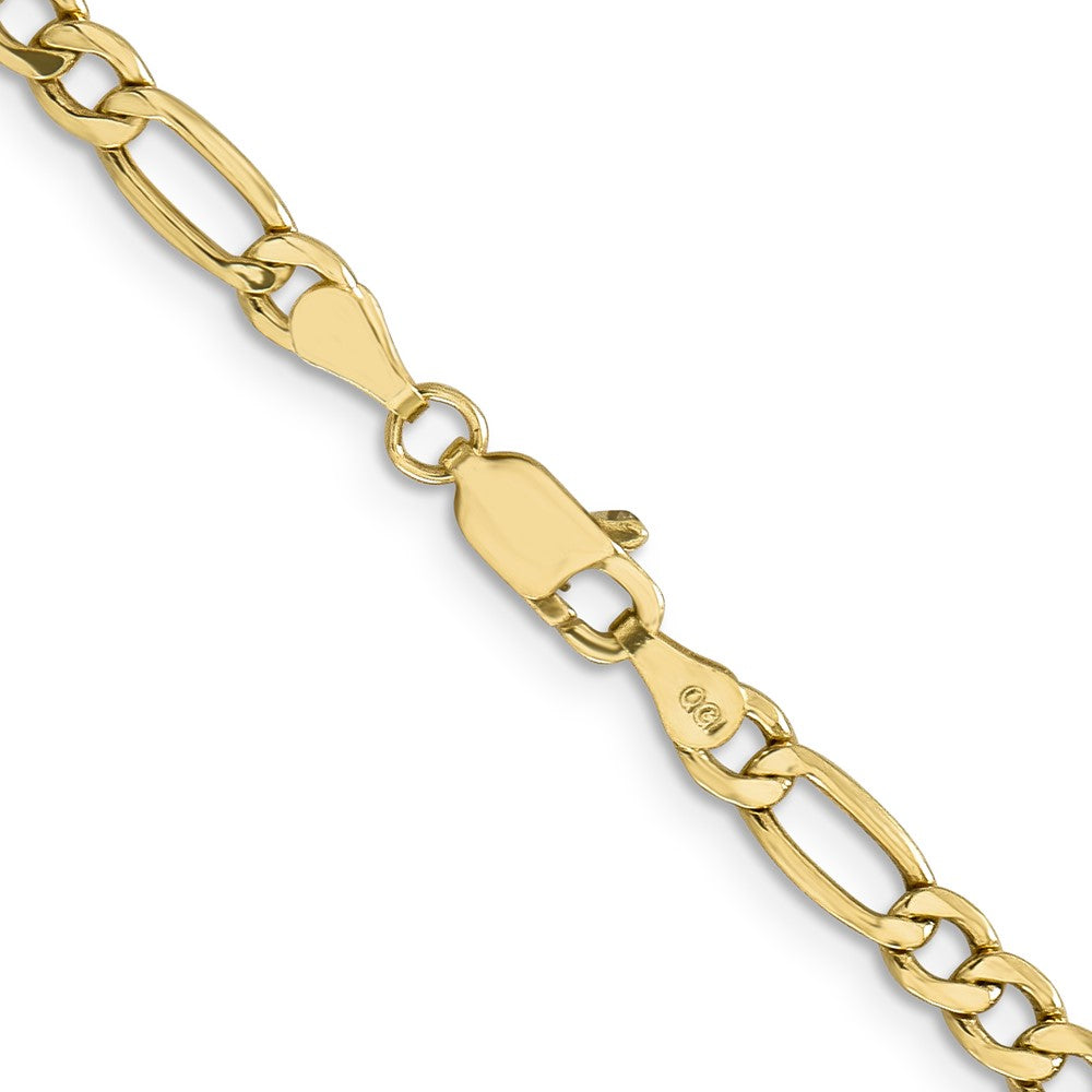 10k 4.4mm Semi-Solid Figaro Chain