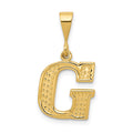 10KY Initial G Pendant