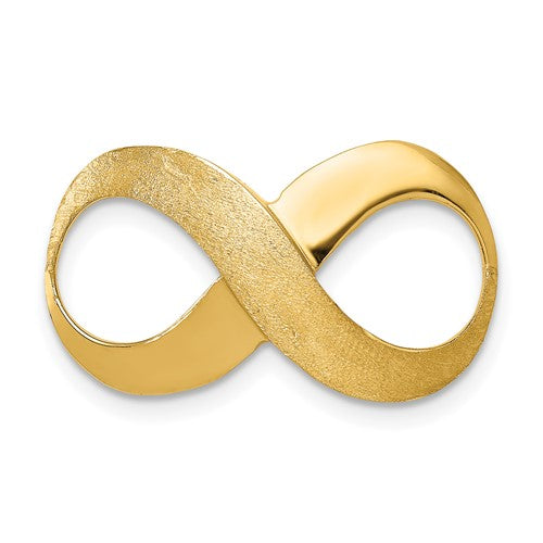 10K Infinity Figure Eight Polished and Textured Slide