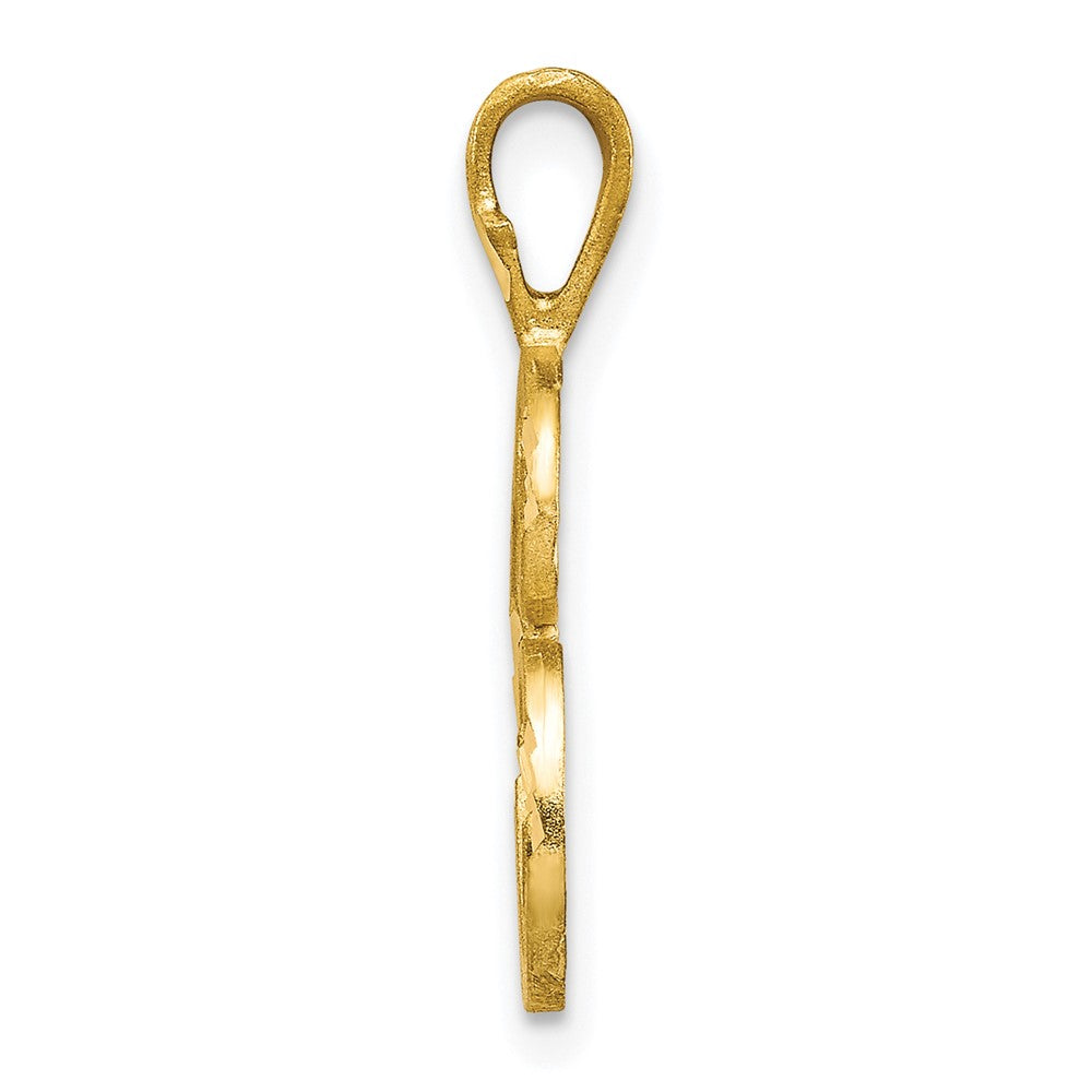 10k Diamond-cut Initial C Charm