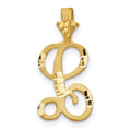 10k Initial L Pendant