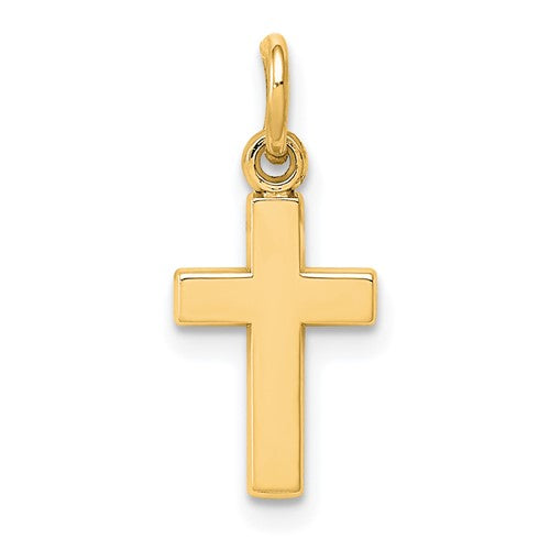 10k Yellow Gold Cross Charm