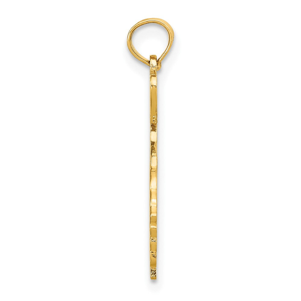 10K Solid Georgia State Pendant