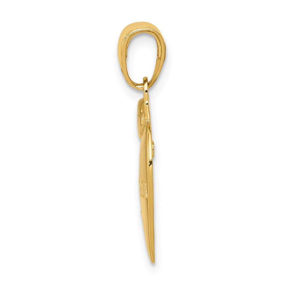 10k #1 Teacher Apple Pendant