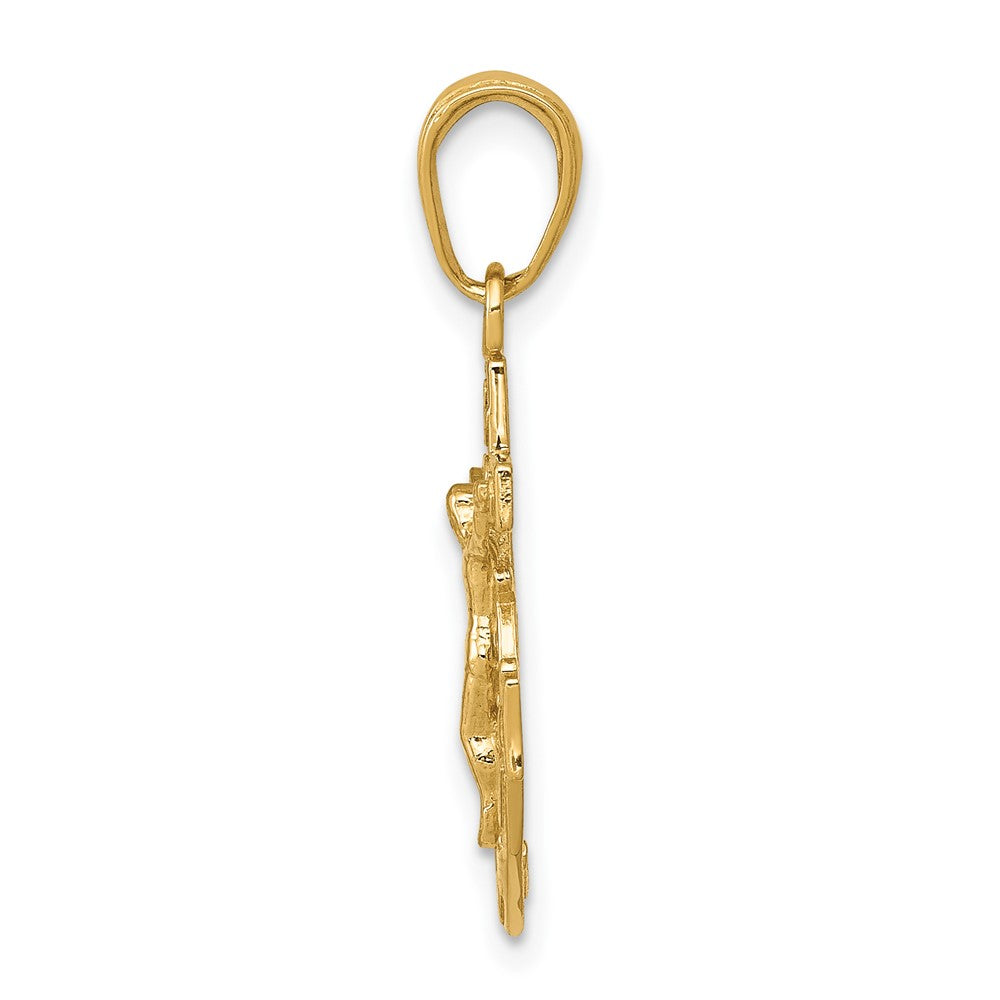10k Mariners Crucifix Pendant