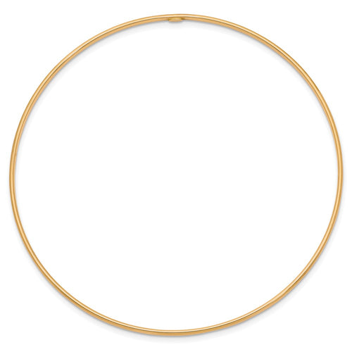 10k 1.5mm Polished Slip-on Bangle Bracelet