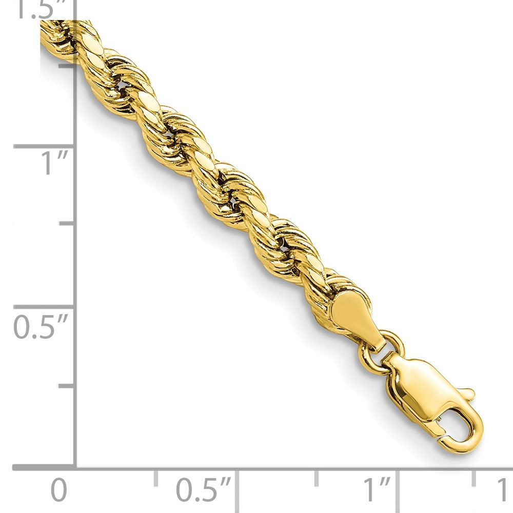 10k 4.0mm Semi-solid D/C Rope Chain