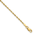 10k 1.5mm Ultra D/C Lightweight Rope Chain Anklet