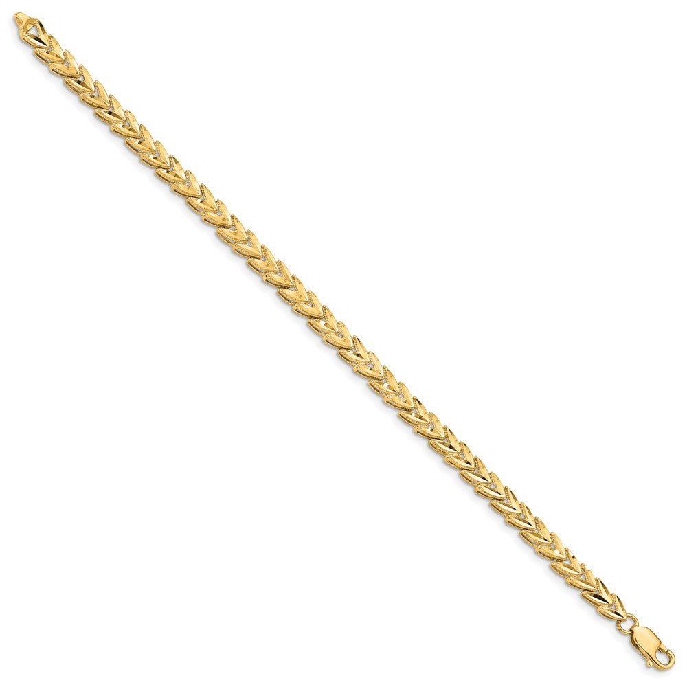 10K Diamond Cut Bracelet