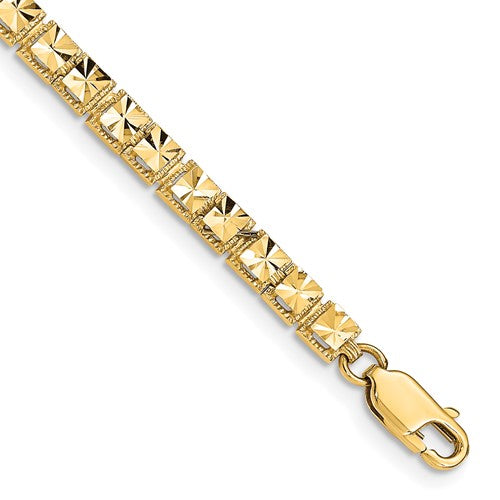10K Diamond-Cut Bracelet