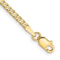 10k 2.2mm Flat Beveled Curb Chain