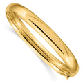 10k 5/16 Oversize High Polished Hinged Bangle Bracelet