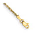 10k 2.0mm Solid Rope Chain Anklet