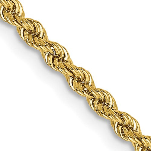 10k 2.25mm Solid Rope Chain