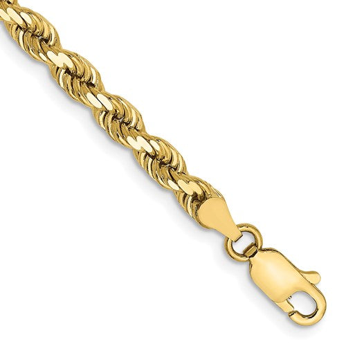 10k 4.0mm Diamond-cut Rope Chain