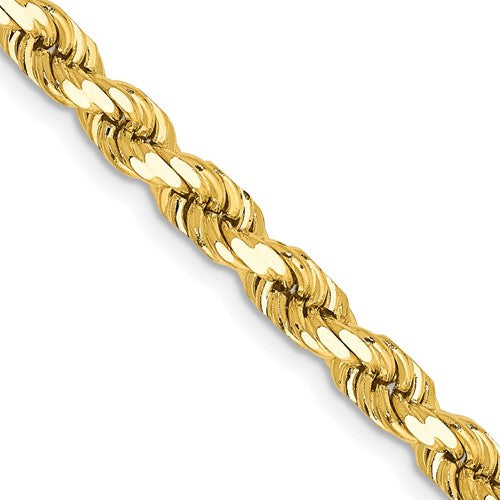 10k 4.5mm Diamond-cut Rope Chain