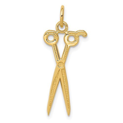 10k Scissors Charm