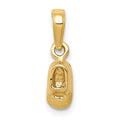 10k Baby Shoe Charm