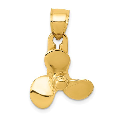 10k 3-D Moveable Blade Propeller Pendant