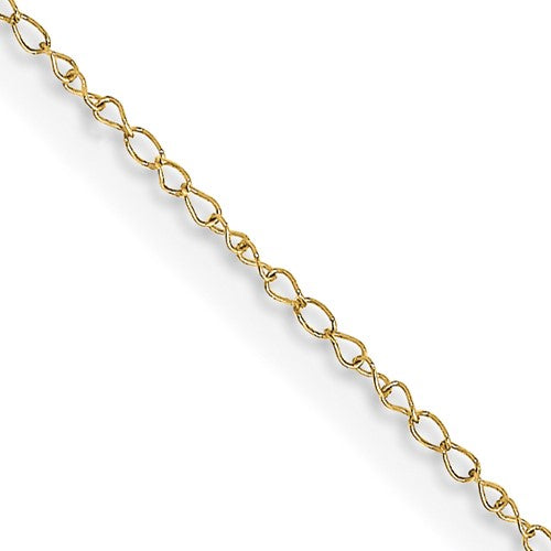 10k .42mm Carded Curb Chain