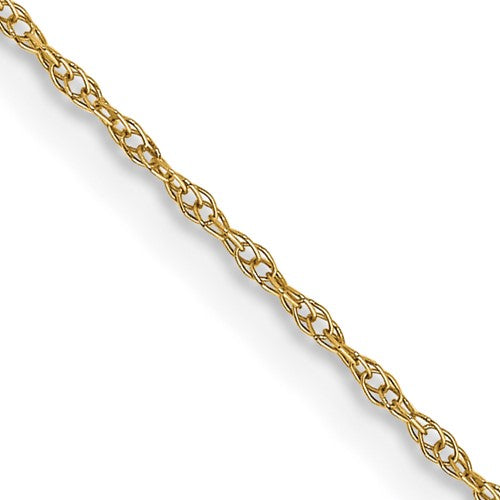 10k .6 mm Carded Cable Rope Chain