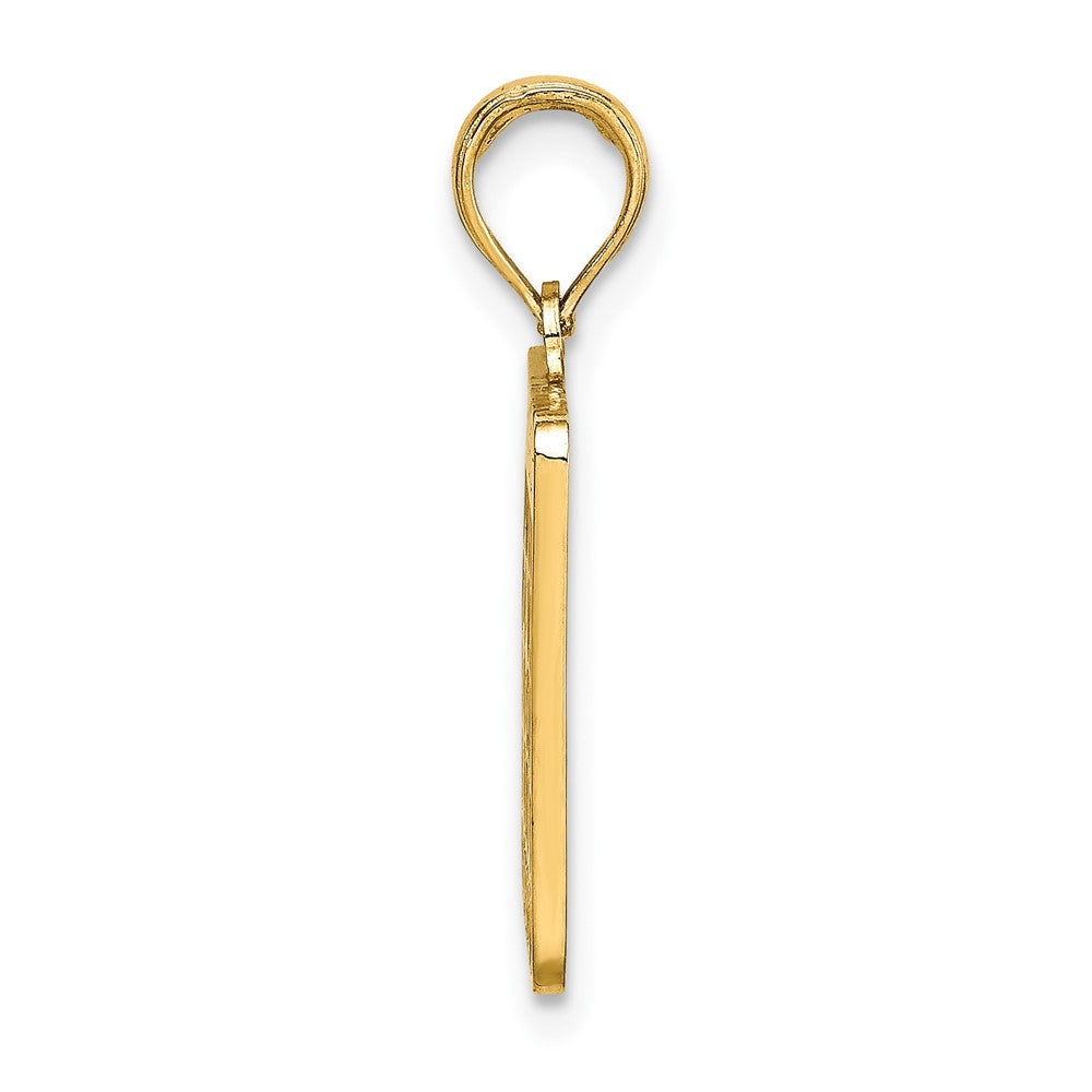 10K w/ Enamel Bingo Card Charm