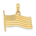 10K American Flag Charm