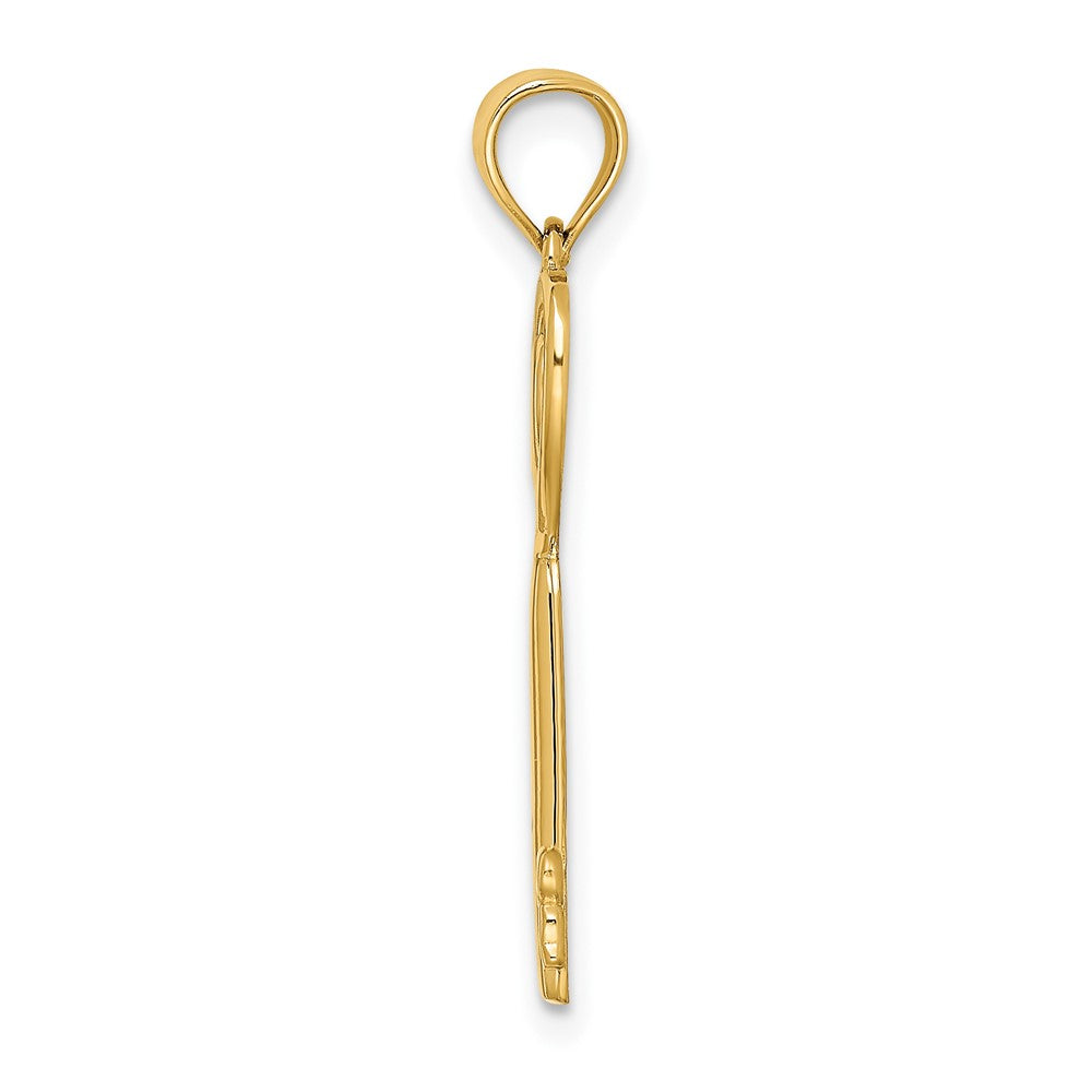 10K Key W/Heart Sweet 16 Charm