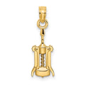 10K Wine Opener Charm