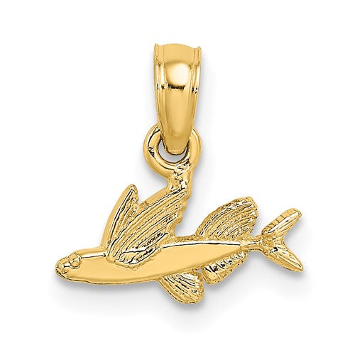 10K Mini Flying Fish Charm