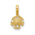 10K Mini Sand Dollar w/ Fixed Bail Charm