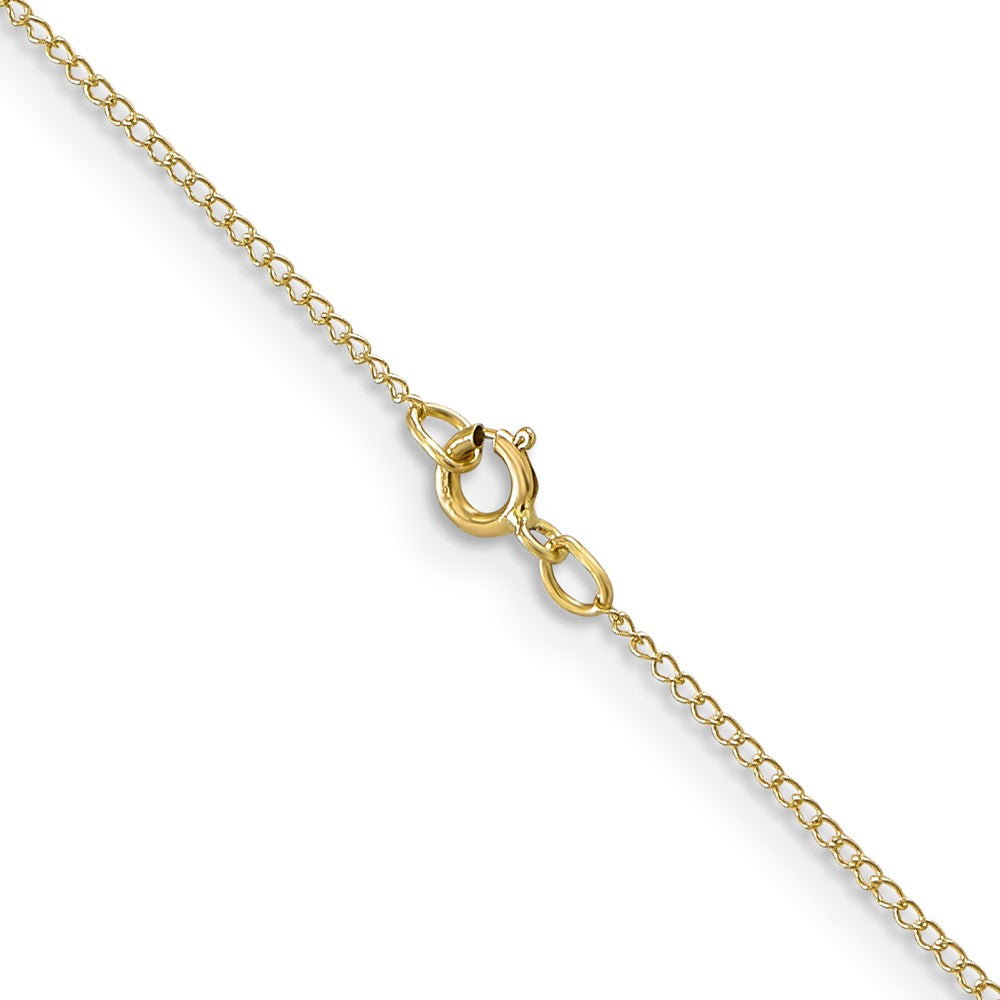 10k .5mm Carded Curb Chain