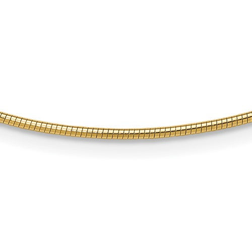 10k Yellow Gold 1.4mm Round Omega