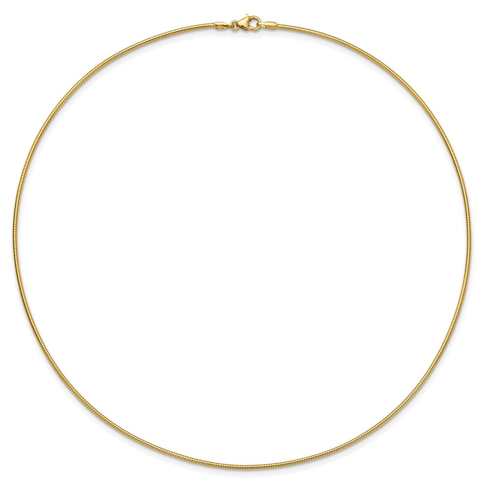 10k Yellow Gold 1.4mm Round Omega